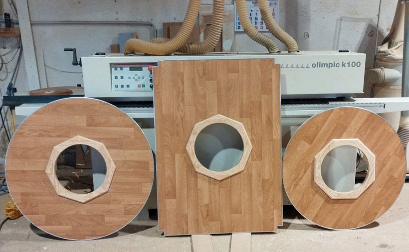 Tarimillas y tarimas de madera para mesas con  braseros