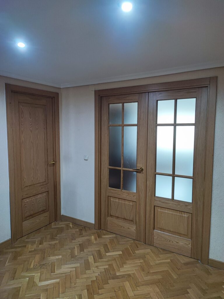 Puertas de madera de roble