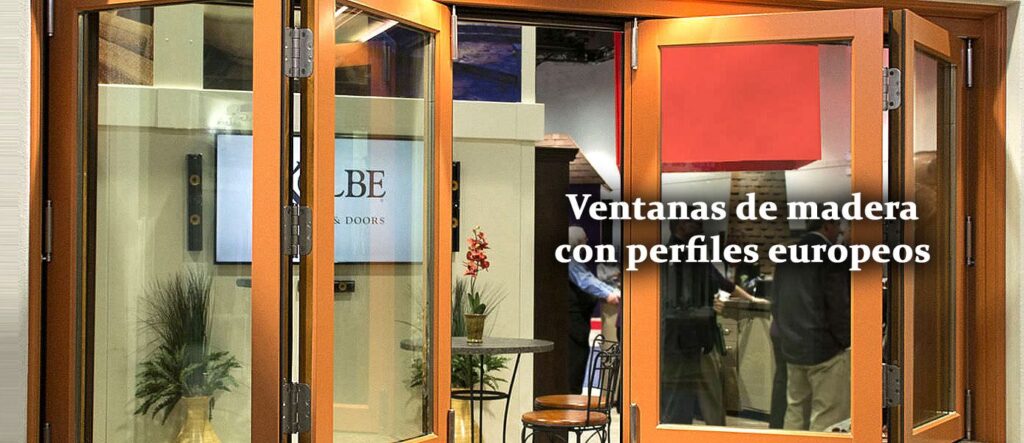 Ventanas de madera con perfiles europeos